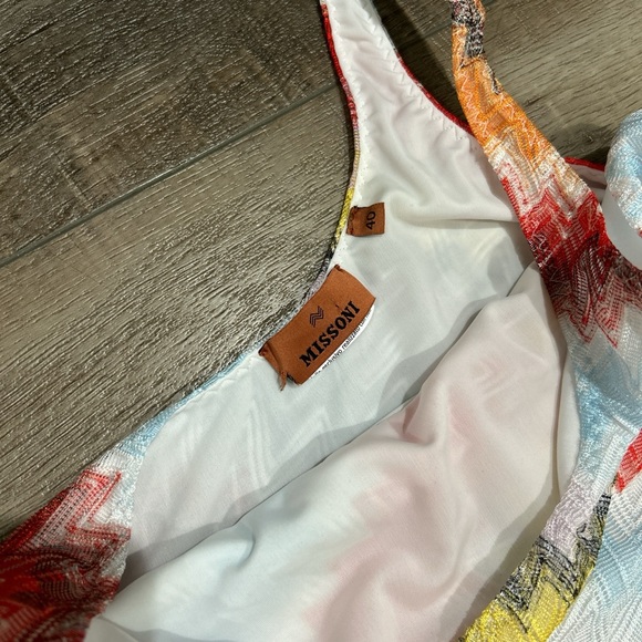 Missoni zig zag chevron one shoulder one piece swimsuit - Picture 4 of 6